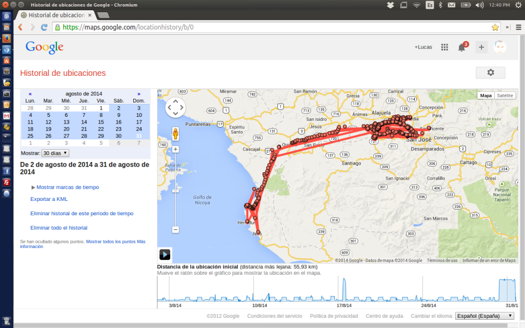 Google sabe donde estuviste