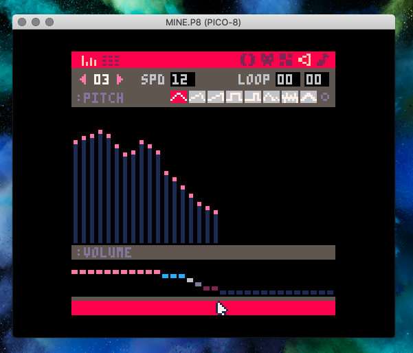 Pico-8 - Editor de sonidos